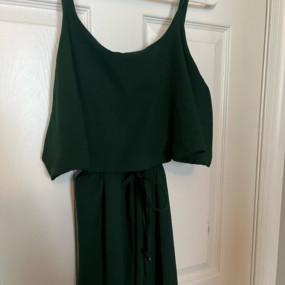 Chic Forest Green Maxi Dress
